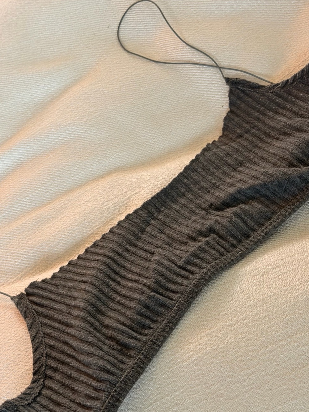 Joah Brown Ribbed Grey Bralette Top - Picture 5 of 5